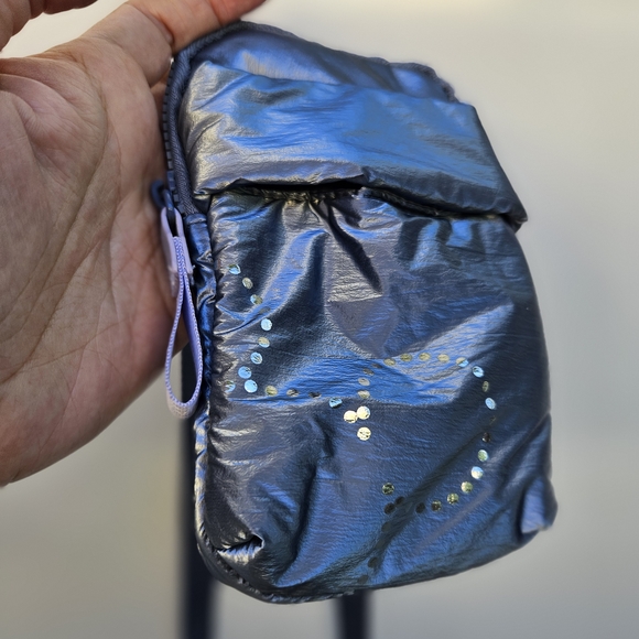 Metallic Grey Crossbody Pouch - Picture 2 of 5